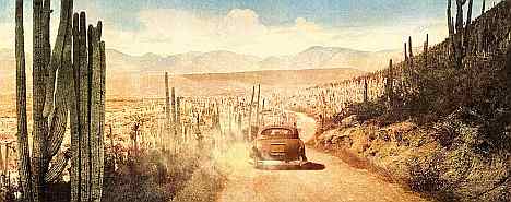 on the road