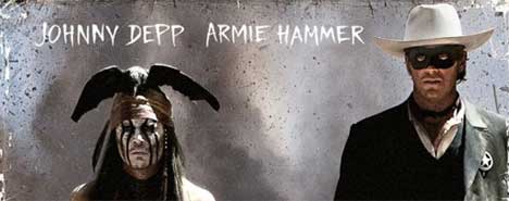 Johnny Depp nel trailer di The Lone Ranger