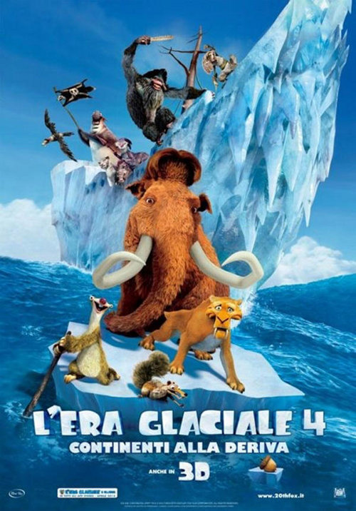 L'Era Glaciale - Continenti alla Deriva - Poster italiano