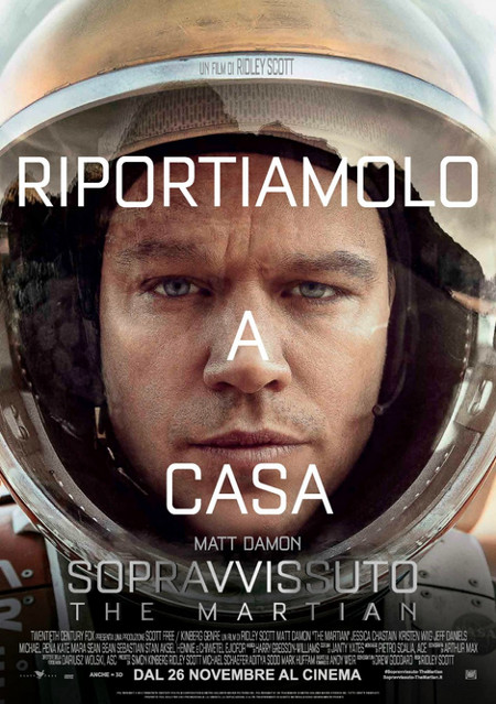 Sopravvissuto - The Martian - Poster italiano