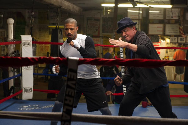 Sylvester Stallone e Michael B. Jordan in Creed - Nato per Combattere