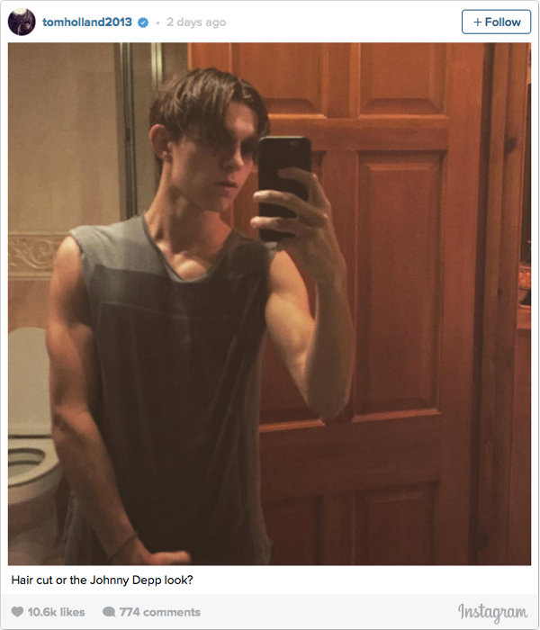 Tom Holland - Spider-Man su Instagram