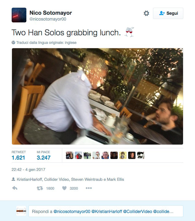 Han Solo incontra ... Han Solo per pranzo!!!
