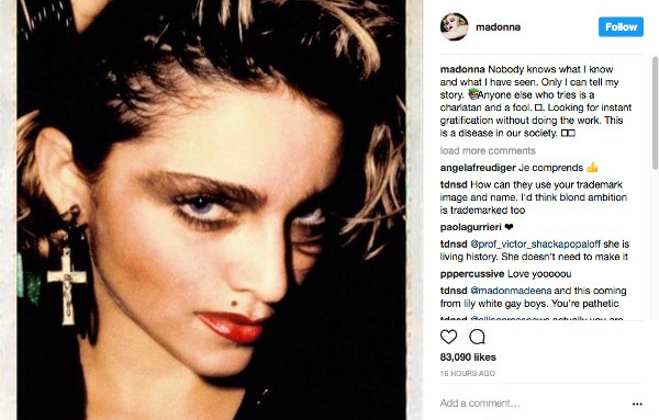 Madonna dice no a Blonde Ambition, il biopic sulla sua vita