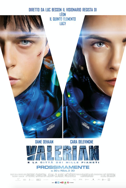 Il teaser poster di Valerian e la città dei mille pianeti