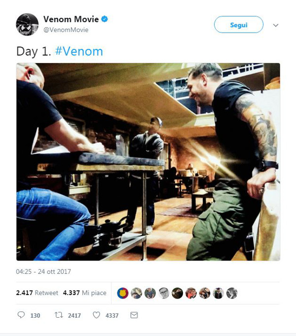 Venom primo scatto
