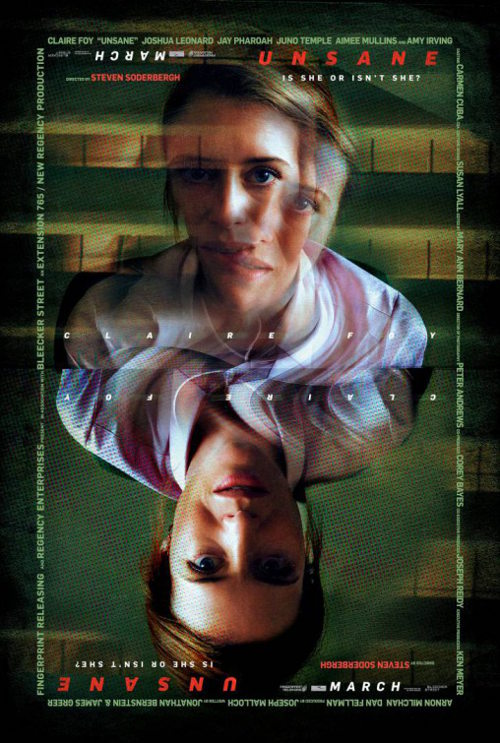 Unsane - Il poster del film di Steven Soderbergh girato con l'iPhone