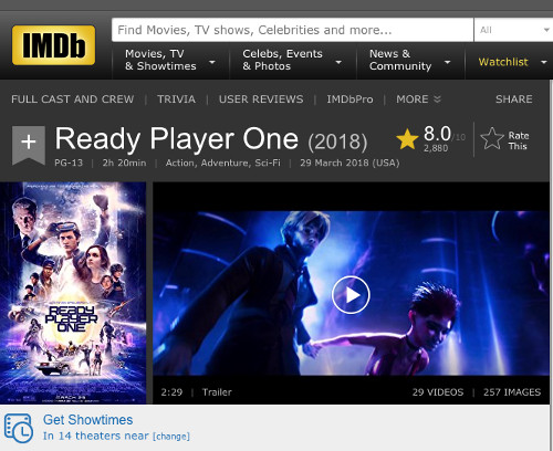 Ready Player One - I voti degli utenti