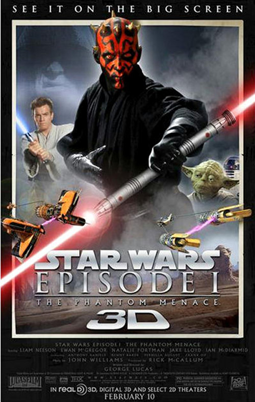 Star Wars Episodio I - La Minaccia Fantasma - 3d - 2011 1 Star Wars Episodio I - La Minaccia Fantasma - 3d - 2011