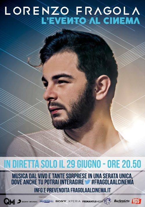 Lorenzo Fragola - L'evento Al Cinema - 2015